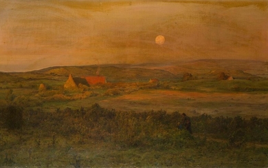 ADRIEN LOUIS DEMONT (1851-1928) Paysage breton...