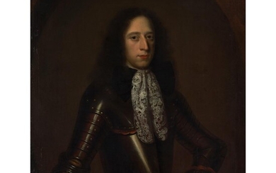 ATTRIBUTED TO WILLEM WISSING (DUTCH 1657 - 1687) PORTRAIT OF A NOBLEMAN IN ARMOUR