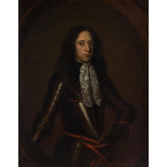 ATTRIBUTED TO WILLEM WISSING (DUTCH 1657 - 1687) PORTRAIT OF A NOBLEMAN IN ARMOUR