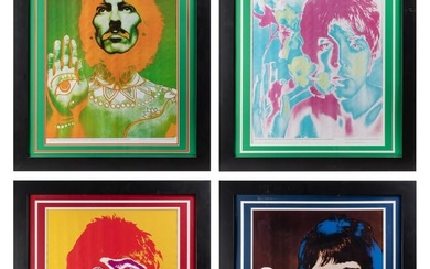 AVEDON, Richard (1923 – 2004). The Beatles. Set of 4 poster...