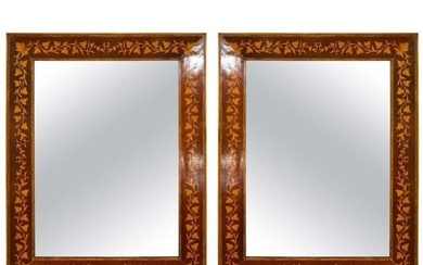 Adams Style, Small Wall Mirrors, Leaf Motif