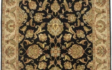 Agra Jaipur Floral Design Hand-Knotted 4X6 Plush Oriental Rug Home Decor Carpet