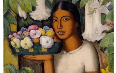 Alfredo Ramos Martínez, Mujer con flores