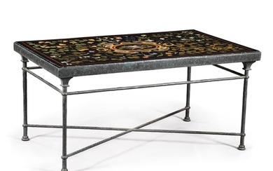 An Italian scagliola table top, Florence, second half 19th century