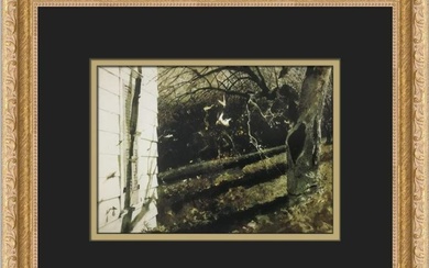 Andrew Wyeth Blowing Leaves Custom Framed Print