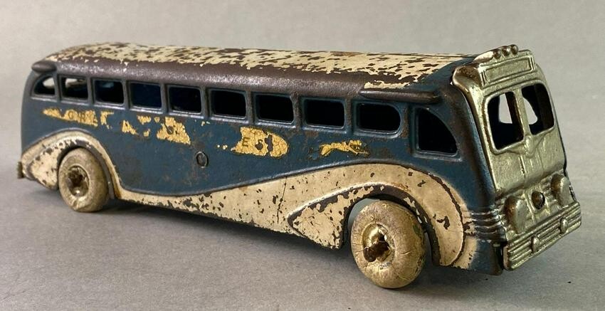 Antique Arcade Cast Iron Greyhound Bus