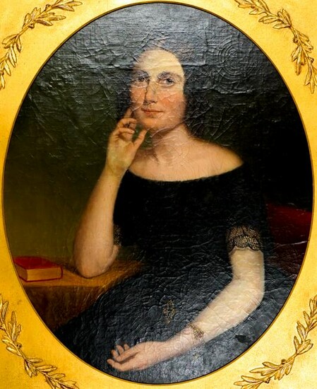 Antique Portrait by Calvin Curtis, 1850