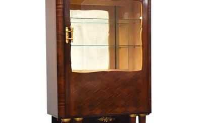 Art Deco Macassar Display Cabinet by Christian Krass