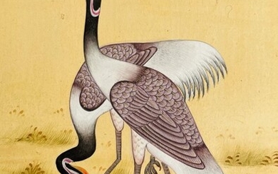 Asian Style Bird Etching