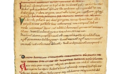 Augustine, Epistulae, in Latin, manuscript on parchment [France (perhaps Loire), 11th century]