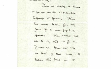 Autograph Letter, Signed, to Harry [Friedenwald] (May 14, [1933]) about the plight of Jews in Nazi Germany.