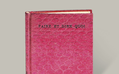 BENOIT, Pierre André. Faire et dire quoi. Alès, PAB, 1951