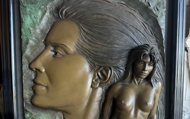 Bill Mack Nude Woman Bronze Relief