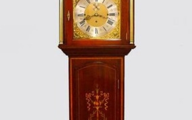 British Inlaid Grandfather Clock