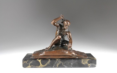 Bronze-Skulptur eines Hauers