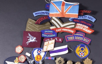 CANADA et USA Lot de patchs Seconde Guerre... - Lot 34 - De Baecque et Associés