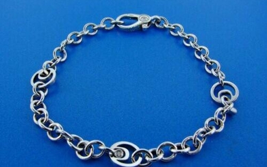 CHIC Damiani Made in Italy 18k White Gold Link Bracelet