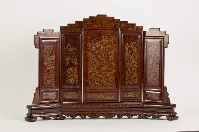 CHINESE ROSEWOOD SCREEN