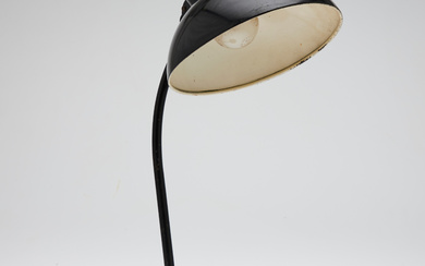 CHRISTIAN DELL. for Kaiser Idell, table lamp/ desk lamp, model '6556 T', metal, plastic, designed in the 1930s, Germany.