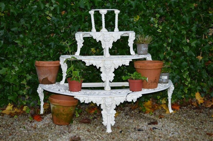 COALBROOKDALE CAST IRON FOUR TIER PLANT STAND