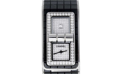 CURRENT MODEL: CHANEL - a lady's bi-material Code Coco bracelet watch.