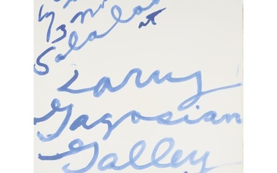 CY TWOMBLY (AMERICAN 1928-2011)