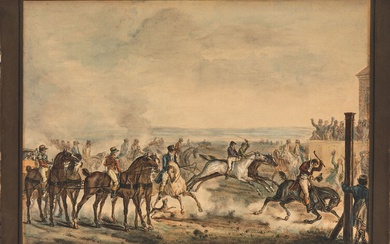 Carle VERNET Bordeaux, 1758 - Paris, 1836 La course et Fin de la course