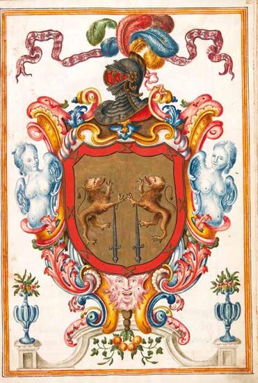 Carta Executoria de Hidalgía confirming the arms and noble lineage of the Franco family hailing from Toledo and Valladolid, conquerors of Colombia