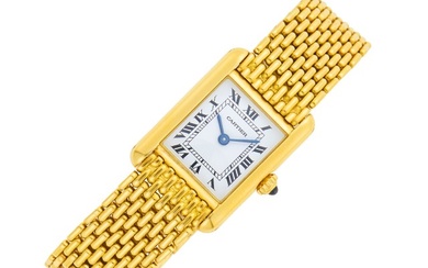 Cartier Paris Gold 'Tank' Wristwatch