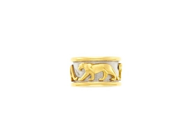 Cartier Two-Color Gold 'Panther' Band Ring, France