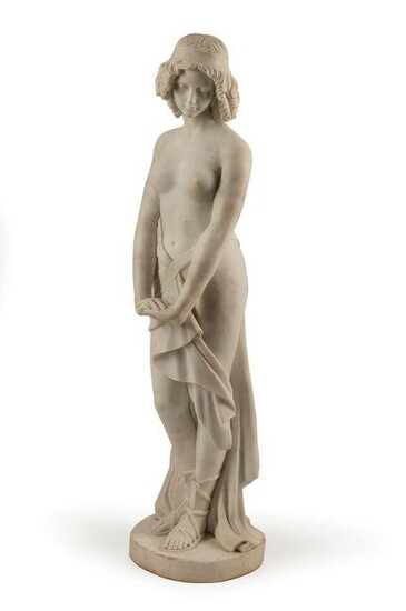 Carved Marble Classical Figure of a Woman