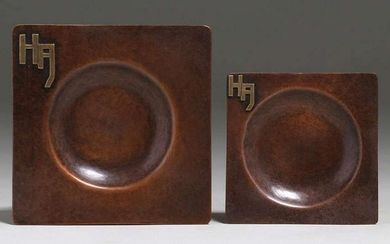 Charlotte Crane Two Hammered Copper Trays