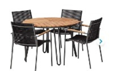 China's. Garden table and four garden chairs. Model Houston / Mood (5)