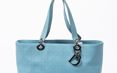Christian Dior: A "Cannagge" bag of turquoise leather, silver tone hardware and two handles. – Bruun Rasmussen Auctioneers of Fine Art