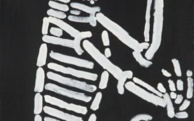 Clifford Possum Tjapaltjarri (c1932 - 2002) - Skeleton no.10 61 x 121 cm (stretched and ready to hang)