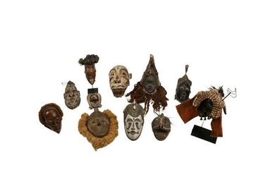 Collection of 10 African Masks.