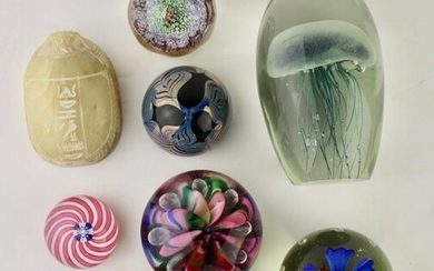 Collection of Eight Paperweights