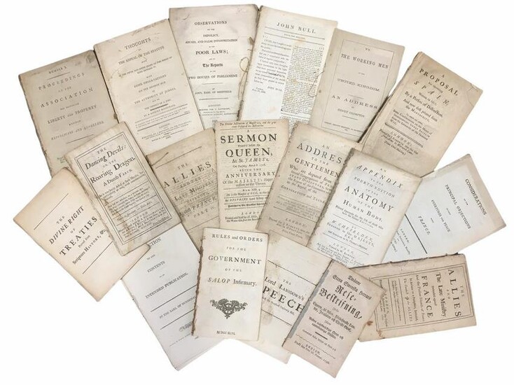 Collection of Various c.18th & 19th Century Pamphlets.