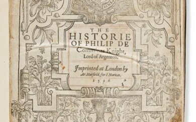 Commynes, Philippe de (circa 1447-1511) The Historie.