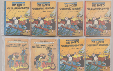 De Hoed van Geeraard de Duivel. Lot van 8 albums. Oudste druk is de derde druk uit 1955, gevolgd door 7 herdrukken uit d