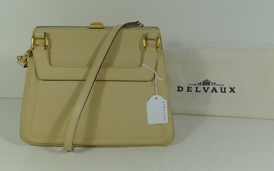 Delvaux leather bag in cream colour (new condition with cover)