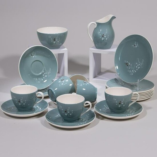 Doulton Spindrift 21 Piece Porcelain Tea Service