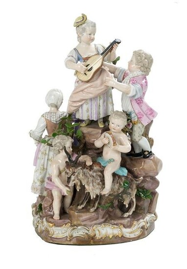 Dresden Porcelain Figural Group of Musicians