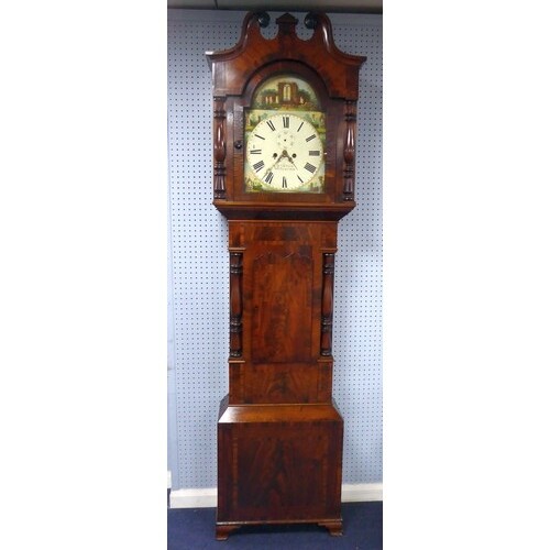 EARLY NINETEENTH CENTURY CROSSBANDED AND FLAME CUT MAHOGANY ...