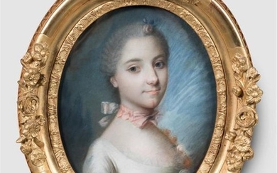 ECOLE FRANCAISE du XVIIIème siècle. "Portrait de Marie-Marguerite...