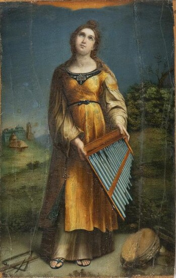 EMILIAN PAINTER, 17th CENTURY - Saint Cecily, copy