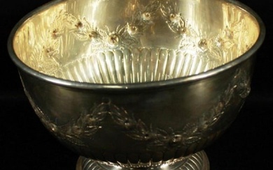 English Silver Inlaid Bowl