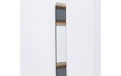 Ettore Sottsass (1917-2007) Mirror Brass, mirror, lacquered metal and smoked mirror Edited by
