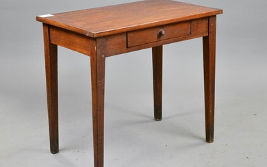 European Oak Single Drawer Table