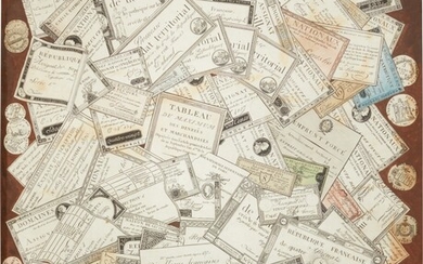 FRANCE | A pair of trompe-l'oeil engravings of assignats, c.1797